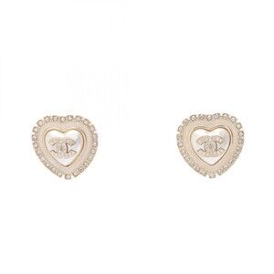 Chanel Coco Mark Heart Pierced Earrings #309254C84B